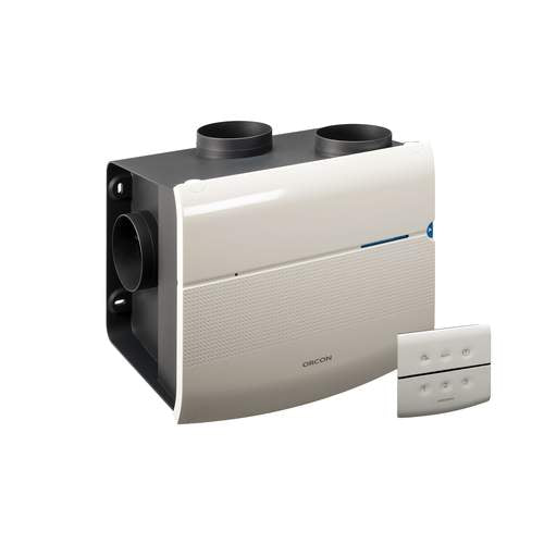 Orcon SmartLine MVS-15RHBP woonhuisventilator met vochtsensor, RF-bediening en perilexstekker