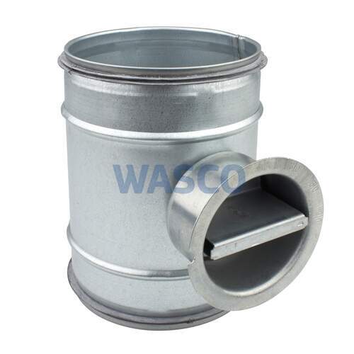 R-vent Spiro safe regelklep Ø125 mm sendzimir verzinkt