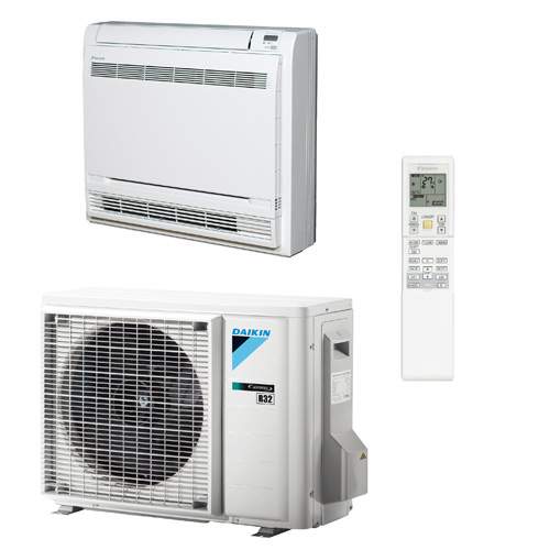 Daikin vloermodel binnen + buitenunit R32 (inclusief IR afstandsbediening), WLAN optioneel