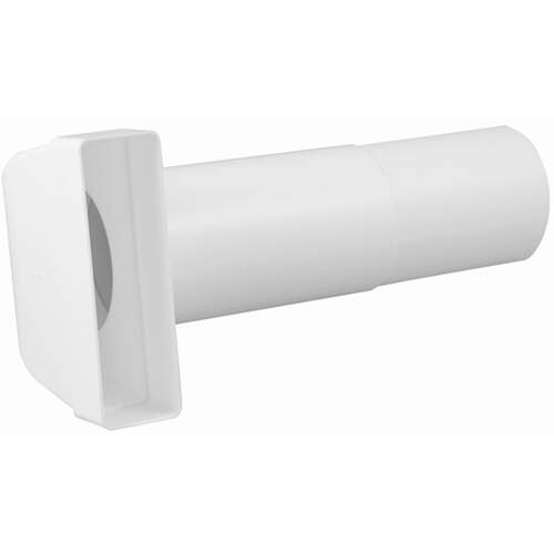 Nedco bochtstuk Ø125 mm - 204 x 60 mm met telescoopbuis