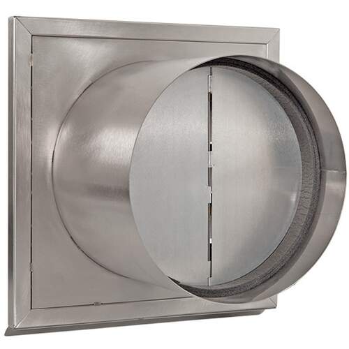 Nedco ECO+ RVS buitenrooster Ø180 mm met vaste lamellen