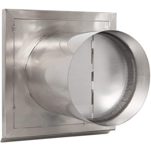 Nedco ECO+ RVS buitenrooster Ø125 mm met vaste lamellen