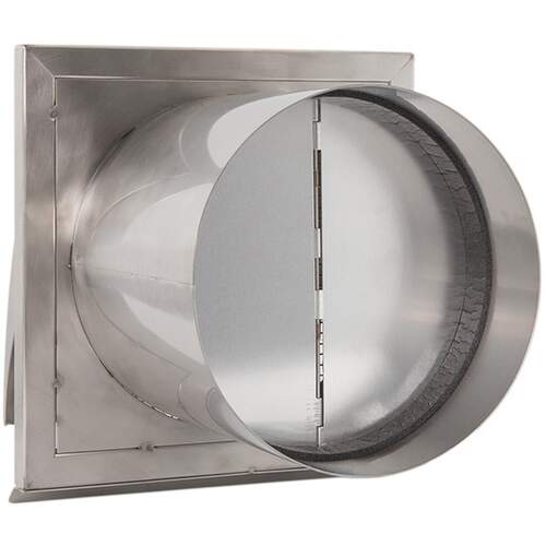 Nedco ECO+ RVS gevelrooster Ø150 mm met gebogen kap