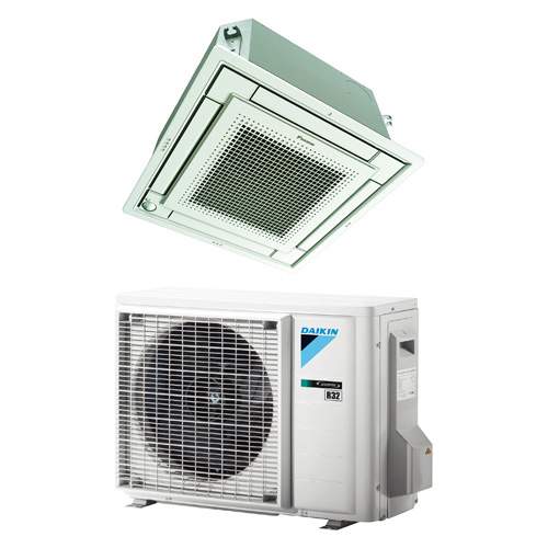 Daikin Fully Flat cassette binnen + buitenunit R32 excl. paneel en bediening