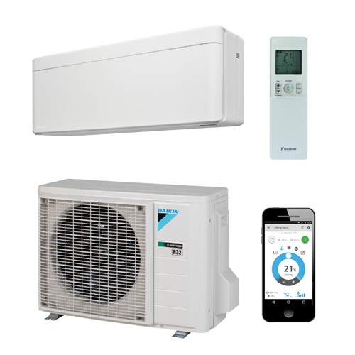 Daikin Stylish binnen + buitenunit wit R32 (inclusief IR afstandsbediening en WLAN)