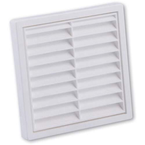 Nedco Gevelklep 100mm vlak model kunststof wit