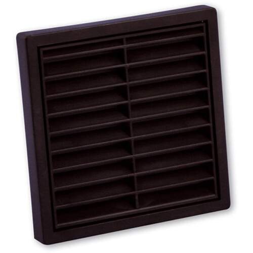 Nedco Gevelklep 100mm vlak model kunststof bruin