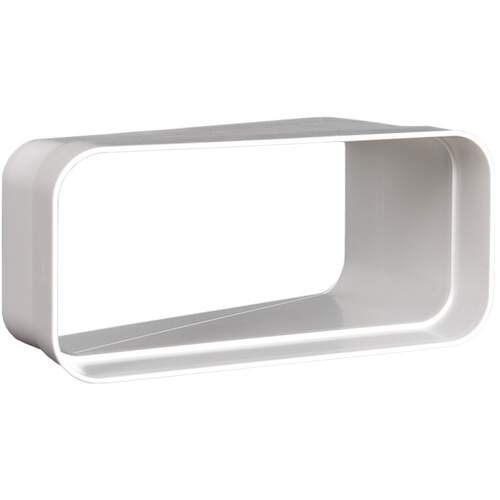 Nedco ECO+ hoekstuk 169 x 77 mm horizontaal kunststof wit