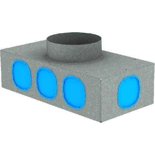 Burgerhout Hybalans+ plenum 400 x 200 x 110 mm gegalvaniseerd