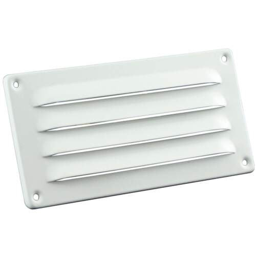 Nedco Schoepenrooster 90 x 180 mm aluminium wit