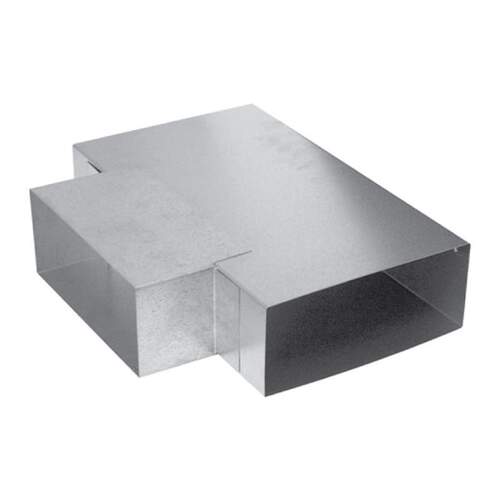 R-vent Spiro instort T-stuk 80 x 200 mm 45° sendzimir verzinkt