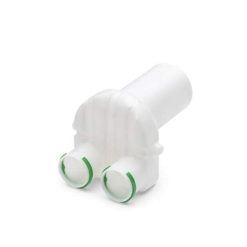 Vasco ventialaansluiting recht 2x 75 mm