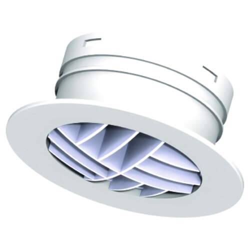 Burgerhout Hybalans+ Kwadrant afvoerventiel rond 125mm kunststof wit