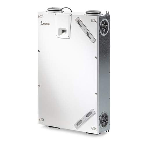 Vasco D150 Compact WTW unit 150m3/h zonder schakelaar