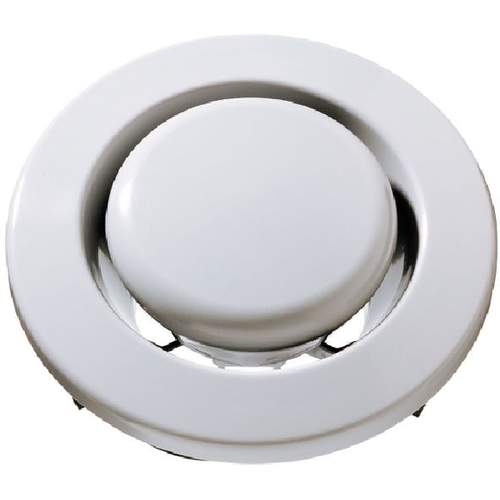 Brink Afvoerventiel 125mm staal Wit