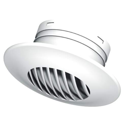 Burgerhout Hybalans+ Turn afvoerventiel rond 125mm kunststof wit