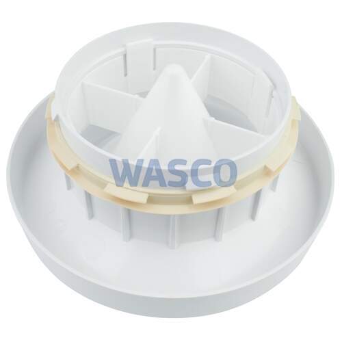 Burgerhout Hybalans+ Disc af-/toevoerventiel rond 103mm kunststof wit