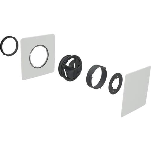 Ubbink Haelix Quadro ventiel toe- afvoer KS125 wit