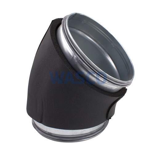 R-vent Spiro Safe bocht glad Ø150 mm 45° met dampdichte isolatie