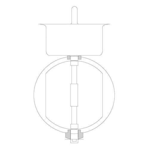 R-vent Spiro safe regelklep Ø160 mm sendzimir verzinkt