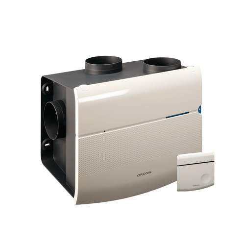 Orcon SmartLine MVS-15RH CO2B woonhuisventilator met vochtsensor en CO2 bedieningssensor