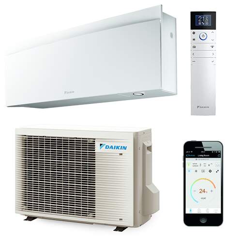 Daikin Emura binnen + buitenunit 2,0 kW set mat kristal wit R32 (inclusief IR afstandsbediening en WLAN)