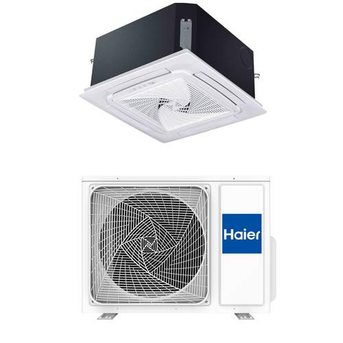 Haier Compact Cassette plafond binnen + buitenunit R32 (incl. Wifi-module) (excl. uitblaaspaneel)