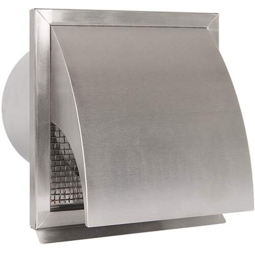 Nedco ECO+ RVS gevelrooster Ø150 mm met gebogen kap