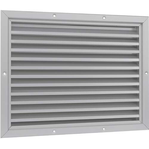 Nedco gevelrooster aluminium 400 x 300 mm met vaste lamellen