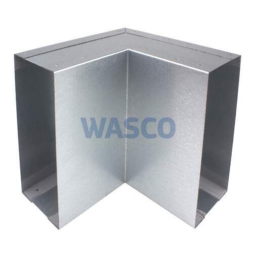 R-vent Spiro instort bocht verticaal 80 x 220 mm 90° sendzimir verzinkt