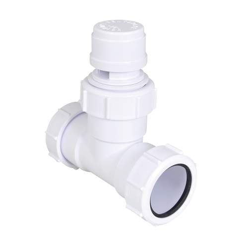 McAlpine Ventapipe 15 beluchter 40 mm met T-stuk wit
