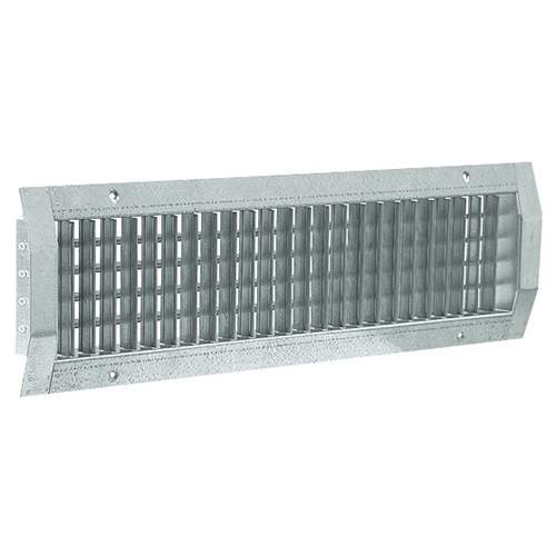 Aldes GD 102D buisrooster 425 x 125 mm dubbele deflectie met instelbare lamellen