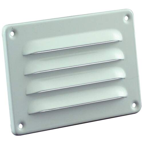 Nedco Schoepenrooster 90 x 130 mm aluminium wit