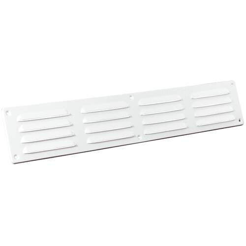 Nedco Schoepenrooster 90 x 495 mm aluminium wit
