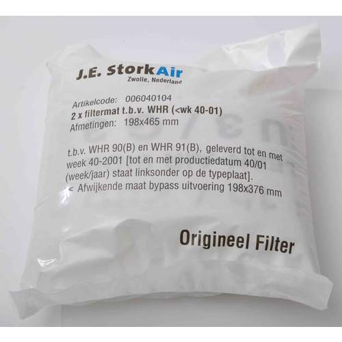 Zehnder filterset WHR 90/91voor wk 41 2001 2st