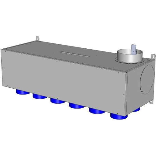 Itho Daalderop DF/QF-UP12 universeel plenum wand/plafond 12 aansluitingen