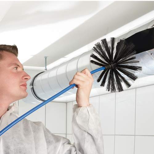 Wohler borstelset flexibele as l=5m t.b.v. ventilatiekanalen geschikt voor boorkop